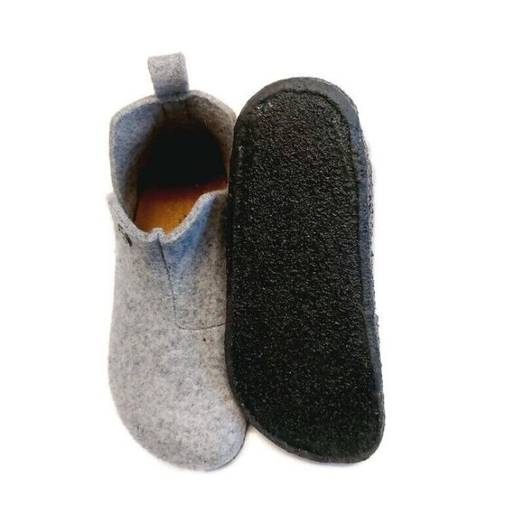 Birkenstock Andermatt Kids Slipper Bootie Size L1 EU 32 Wool Light Gray Narrow - Picture 8 of 9